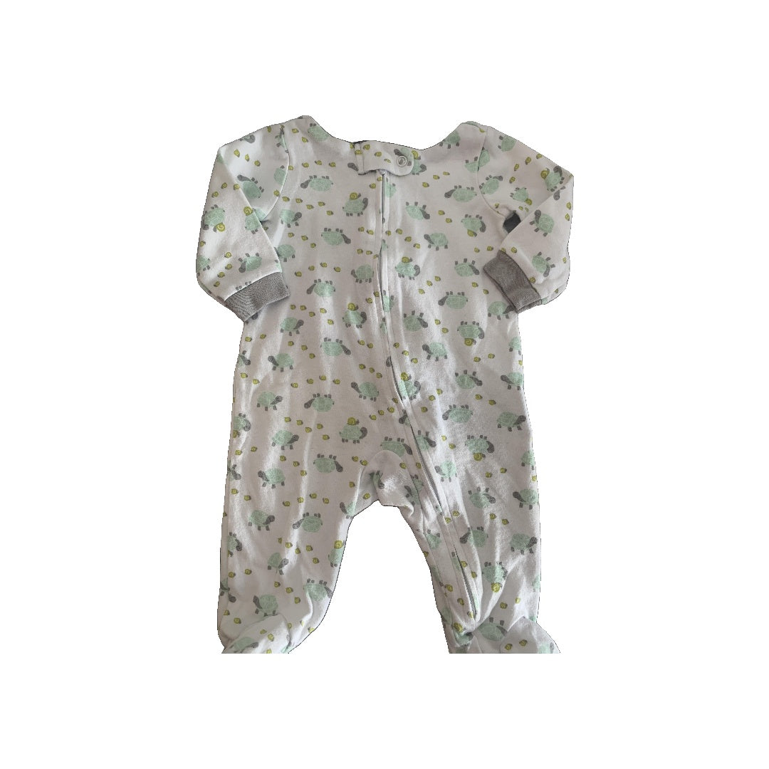 Carters Unisex White Pajamas Size: 3 months White