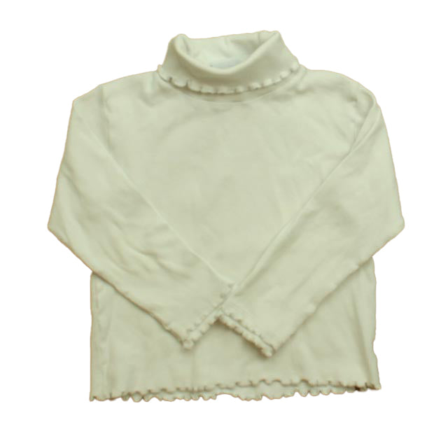 Florence Eiseman Girls White Turtleneck Size: 5T