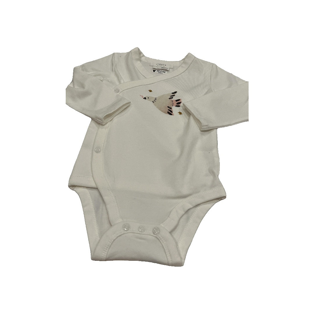Firsts Unisex White Onesie Size: 9 months White