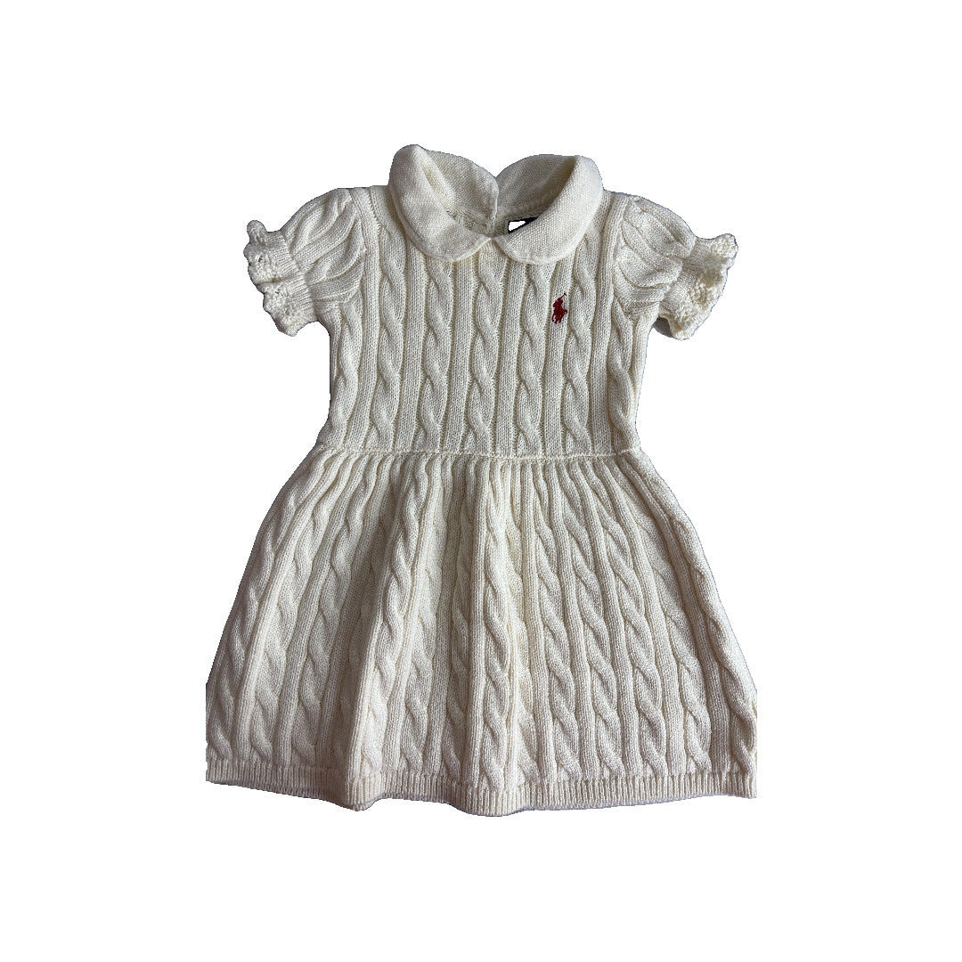 Ralph Lauren Girls White Dress Size: 9 months White