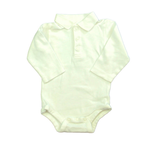 Hanna Andersson Boys White Onesie Size: 3-6 Months White