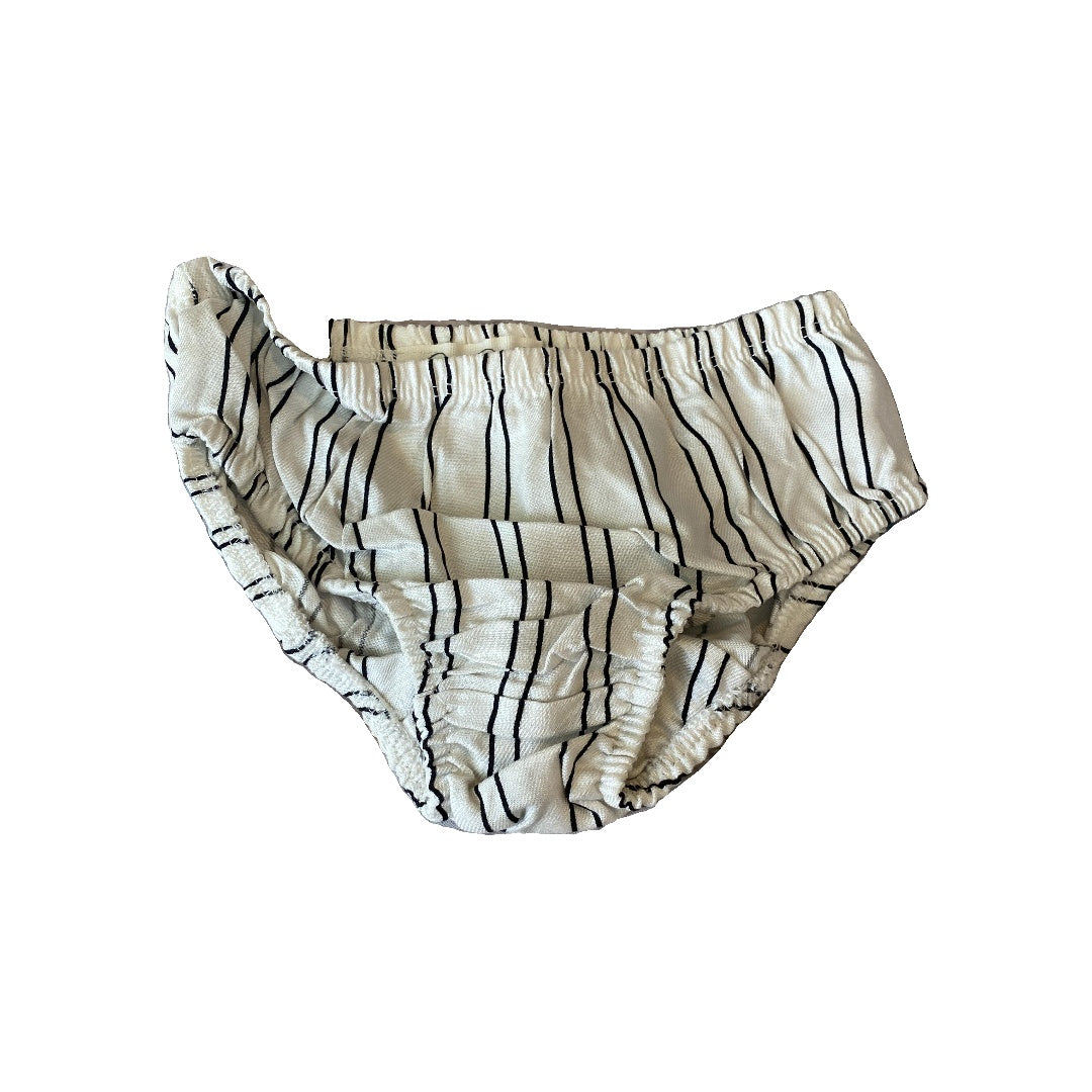 Jessica Simpson Girls Wool White | Black | Stripe Shirt Size: 6-9 months Wool White | Black | Stripe