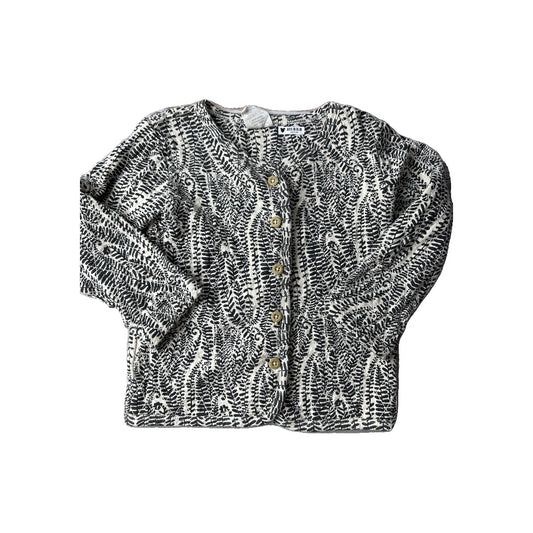 The Woods Unisex Wool White | Black | White Button Down Short Sleeve Size: 3T Wool White | Black | White