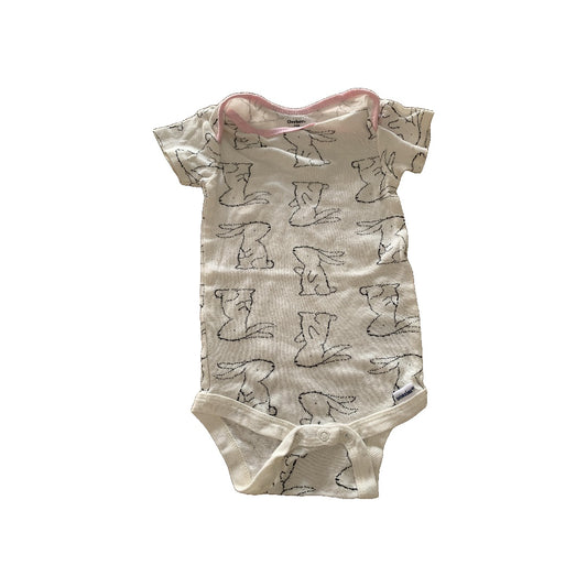 Gerber Childrenswear Girls Wool White | Grey | pink | animals Onesie Size: 6-9 months Wool White | Grey | pink | animals