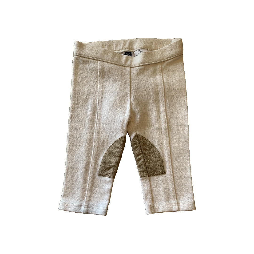 Janie and Jack Girls Wool White | Grey Pants Size: 3-6 months Wool White | Grey