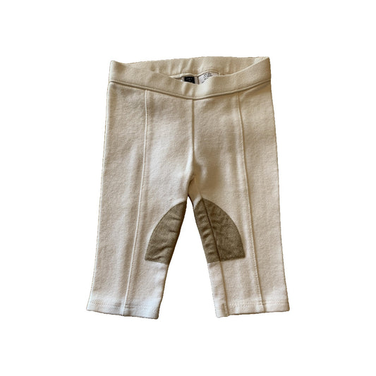 Janie and Jack Girls Wool White | Grey Pants Size: 3-6 months Wool White | Grey