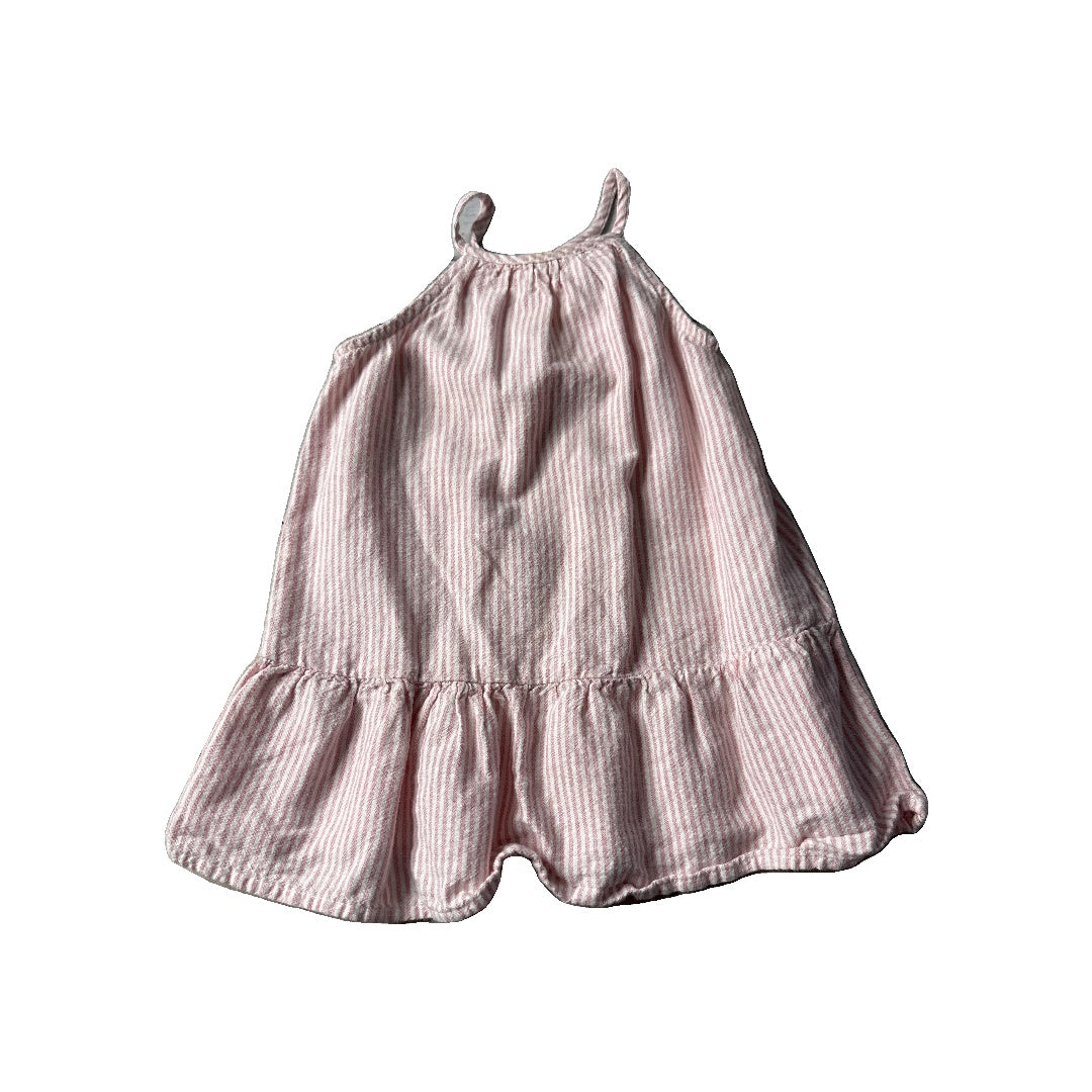 Old Navy Girls Wool White | pink Dress Size: 12-18 months Wool White | pink