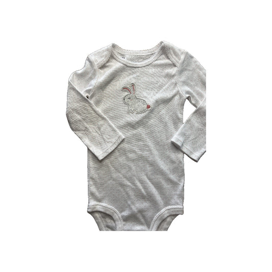 Carters Girls Wool White | polka dot | pink Onesie Size: 12 months Wool White | polka dot | pink