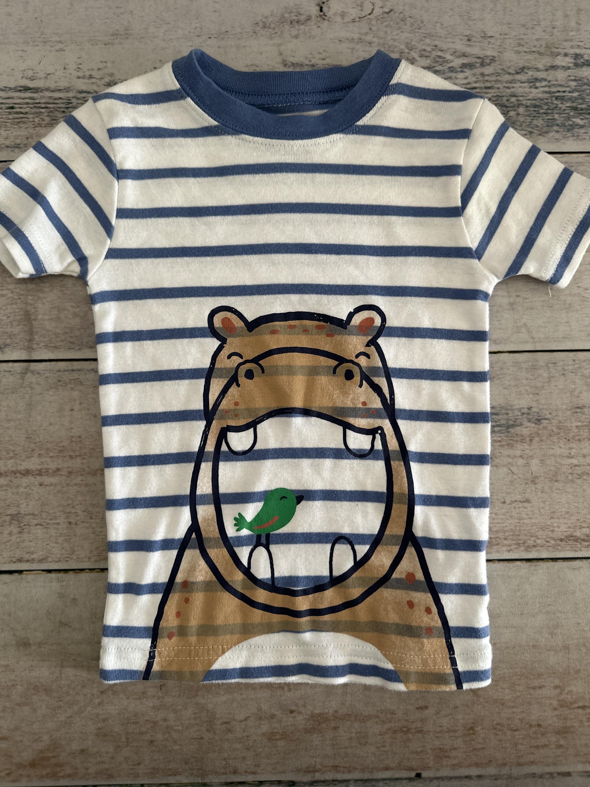 Carters Unisex Wool White | White | Light Blue Pajamas Size: 2T Wool White | White | Light Blue