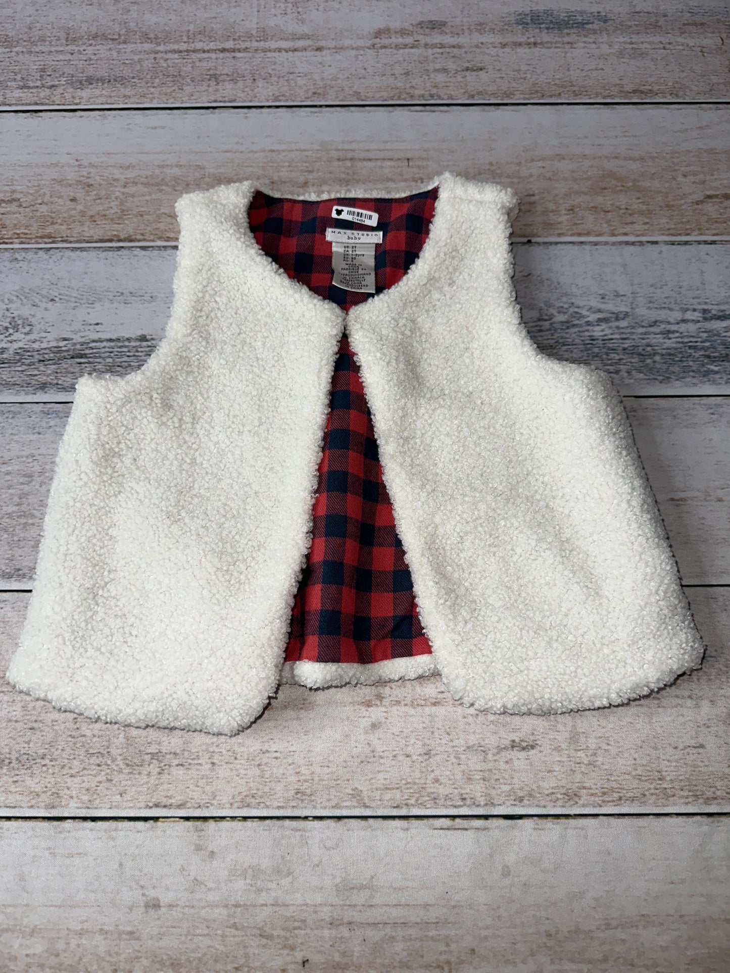 Max Studio Girls Wool White Vest Size: 2T Wool White