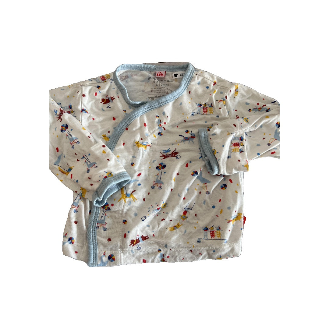 Magnetic Me Unisex Wool White Shirt Size: 0-3 months Wool White