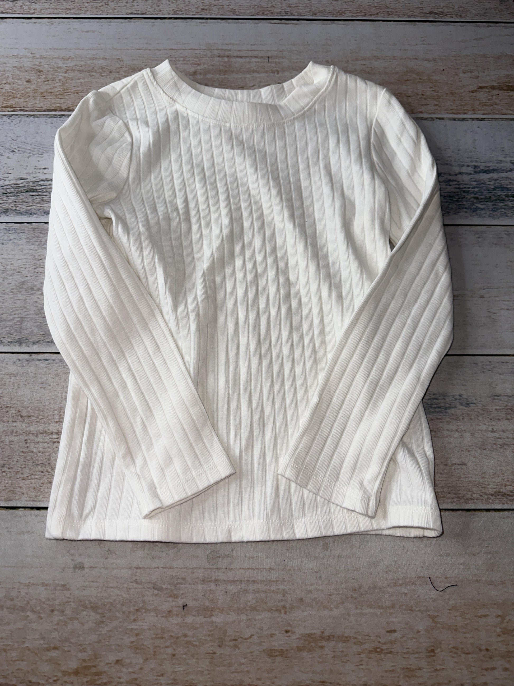 Cat & Jack Girls Wool White Long Sleeve Shirt Size: 5T Wool White