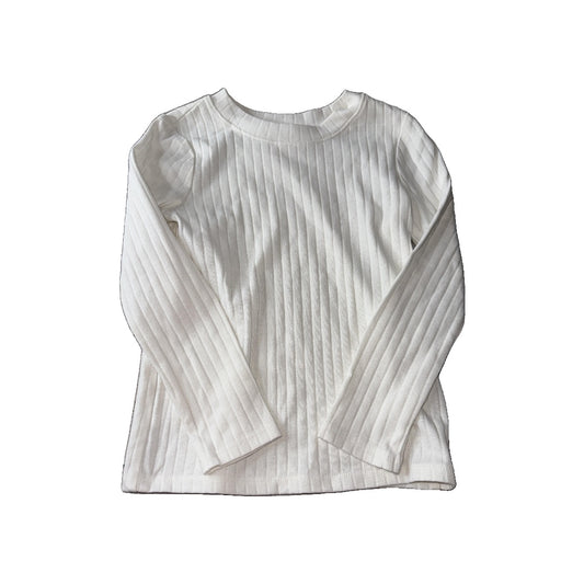 Cat & Jack Girls Wool White Long Sleeve Shirt Size: 5T Wool White