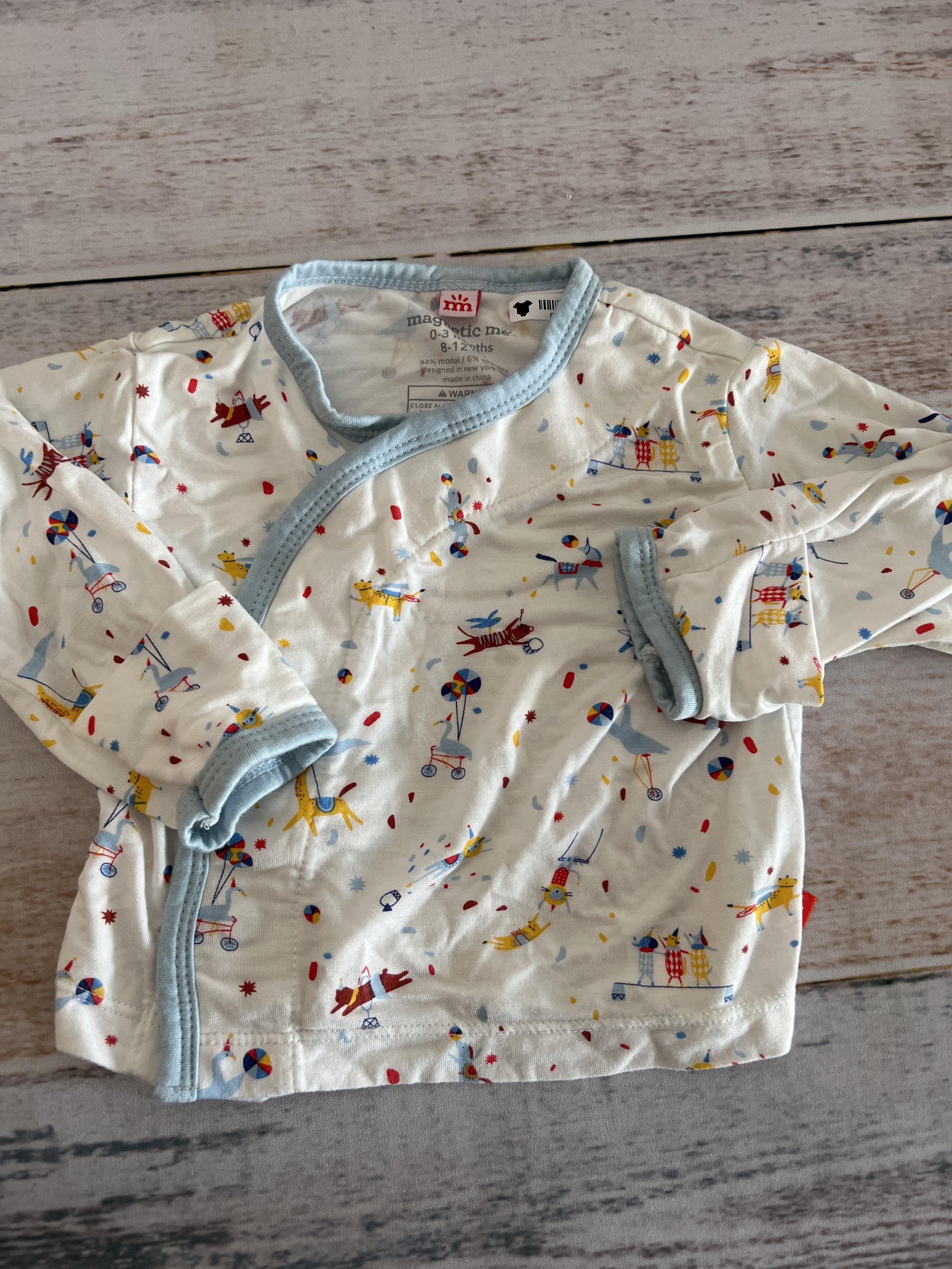 Magnetic Me Unisex Wool White Shirt Size: 0-3 months Wool White