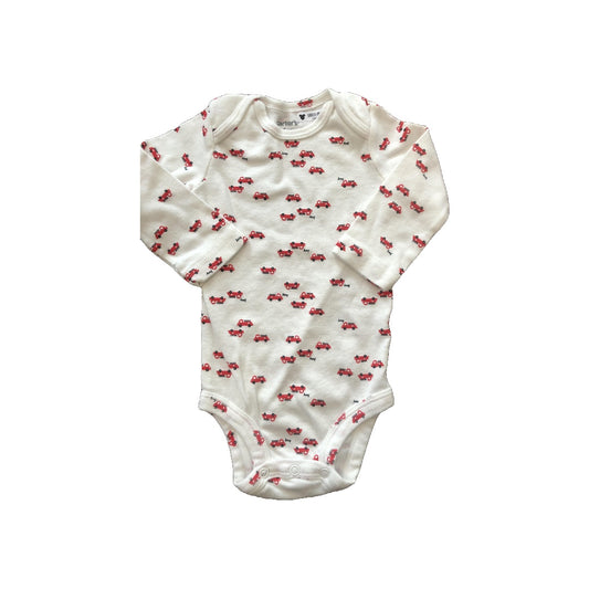 Carters Boys Wool White Onesie Size: 6 months Wool White