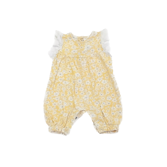 Laura Ashley Girls Yello Romper Size: 0-3 Months Yello