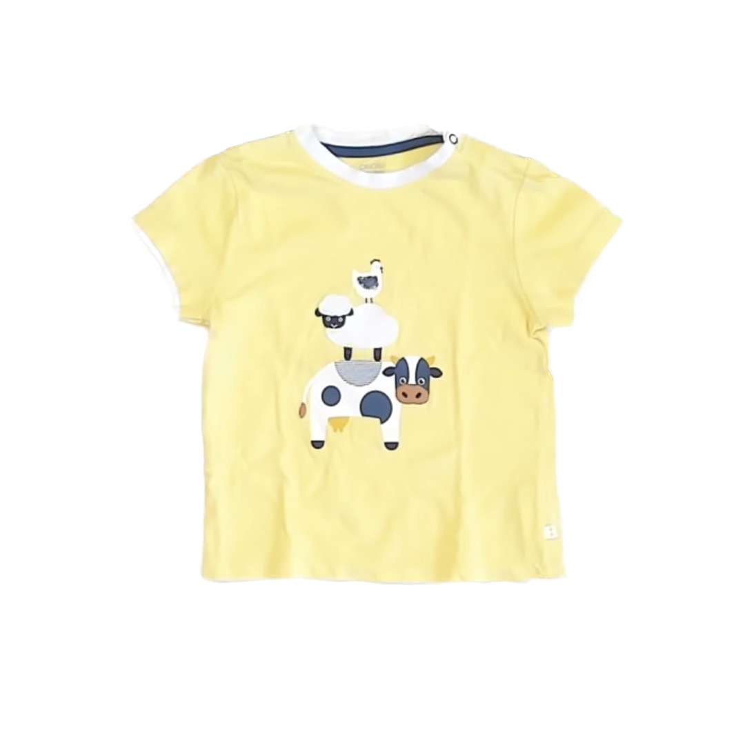 Obaibi Boys Yello T-Shirt Size: 18 Months Yello
