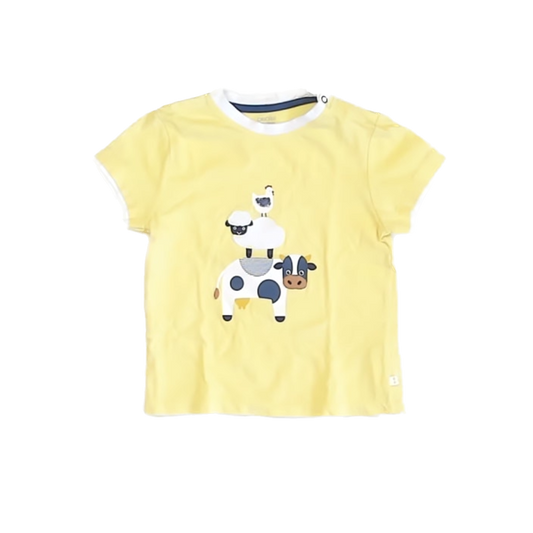 Obaibi Boys Yello T-Shirt Size: 18 Months Yello