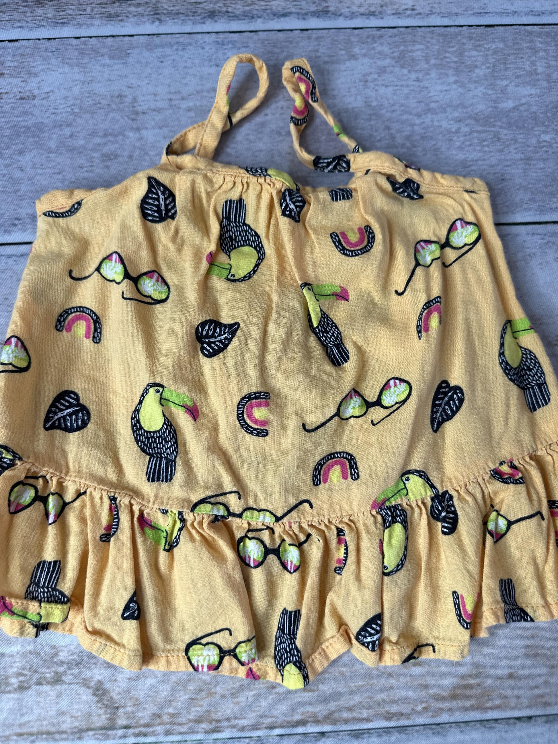 Okie Dokie Girls Yellow | animals Tank Top Size: 2T Yellow | animals