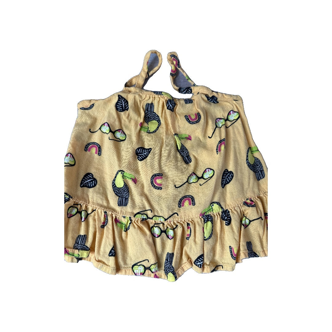 Okie Dokie Girls Yellow | animals Tank Top Size: 2T Yellow | animals