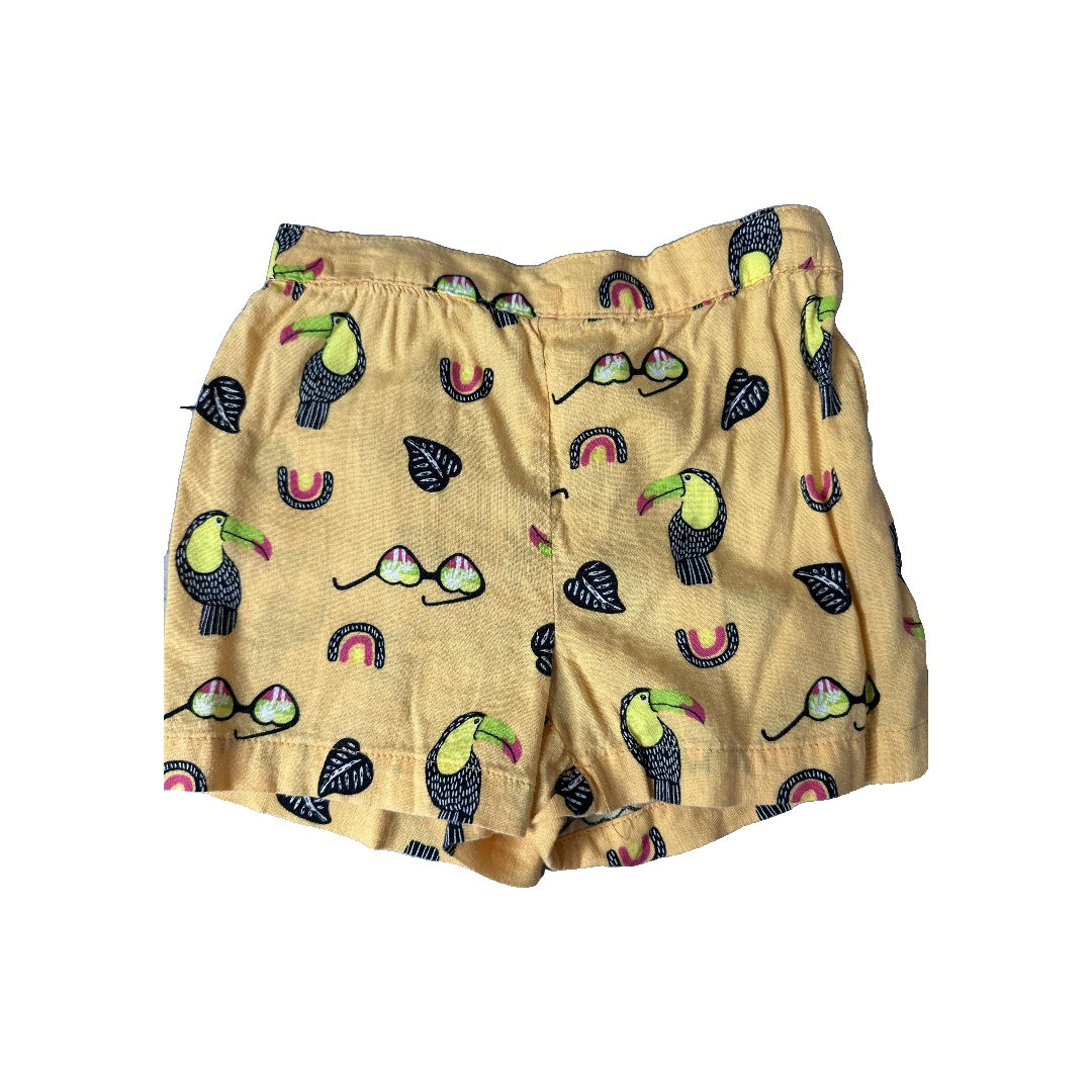 Okie Dokie Girls Yellow | animals Shorts Size: 2T Yellow | animals