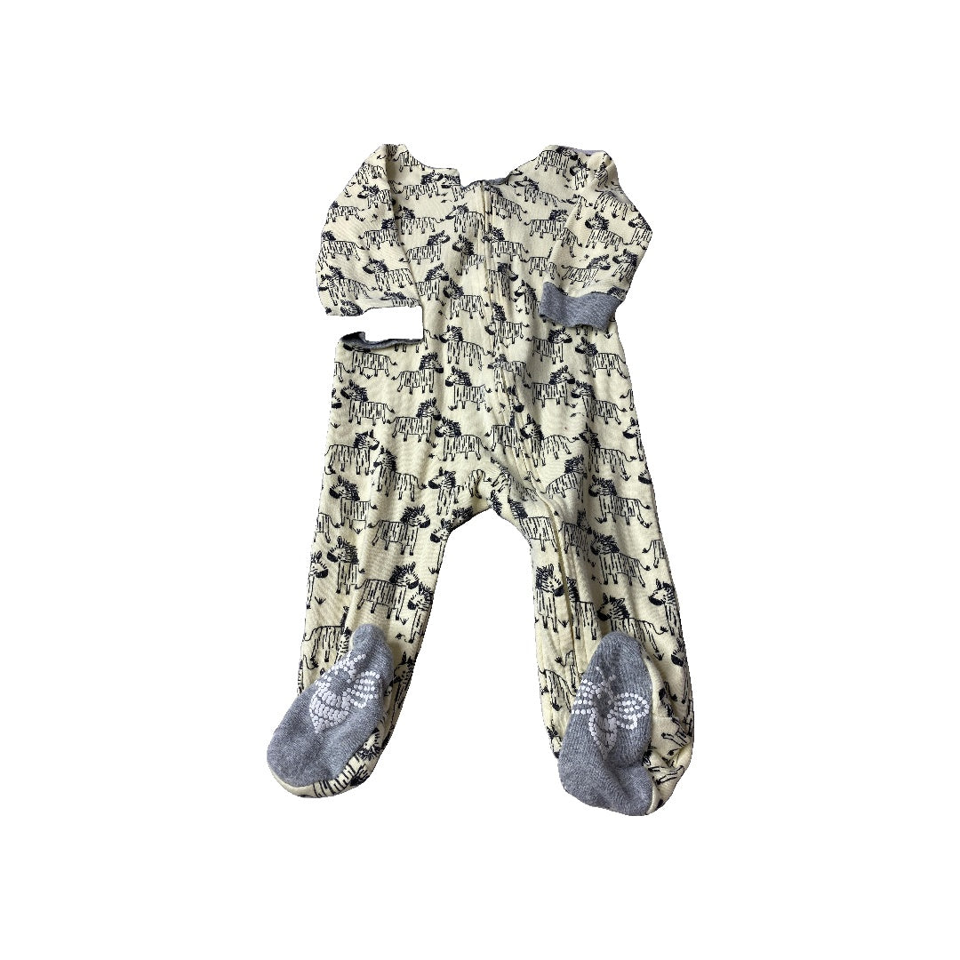 Burt's Bees Unisex Yellow | Black | Zebra Pajamas Size: 6-9 months Yellow | Black | Zebra