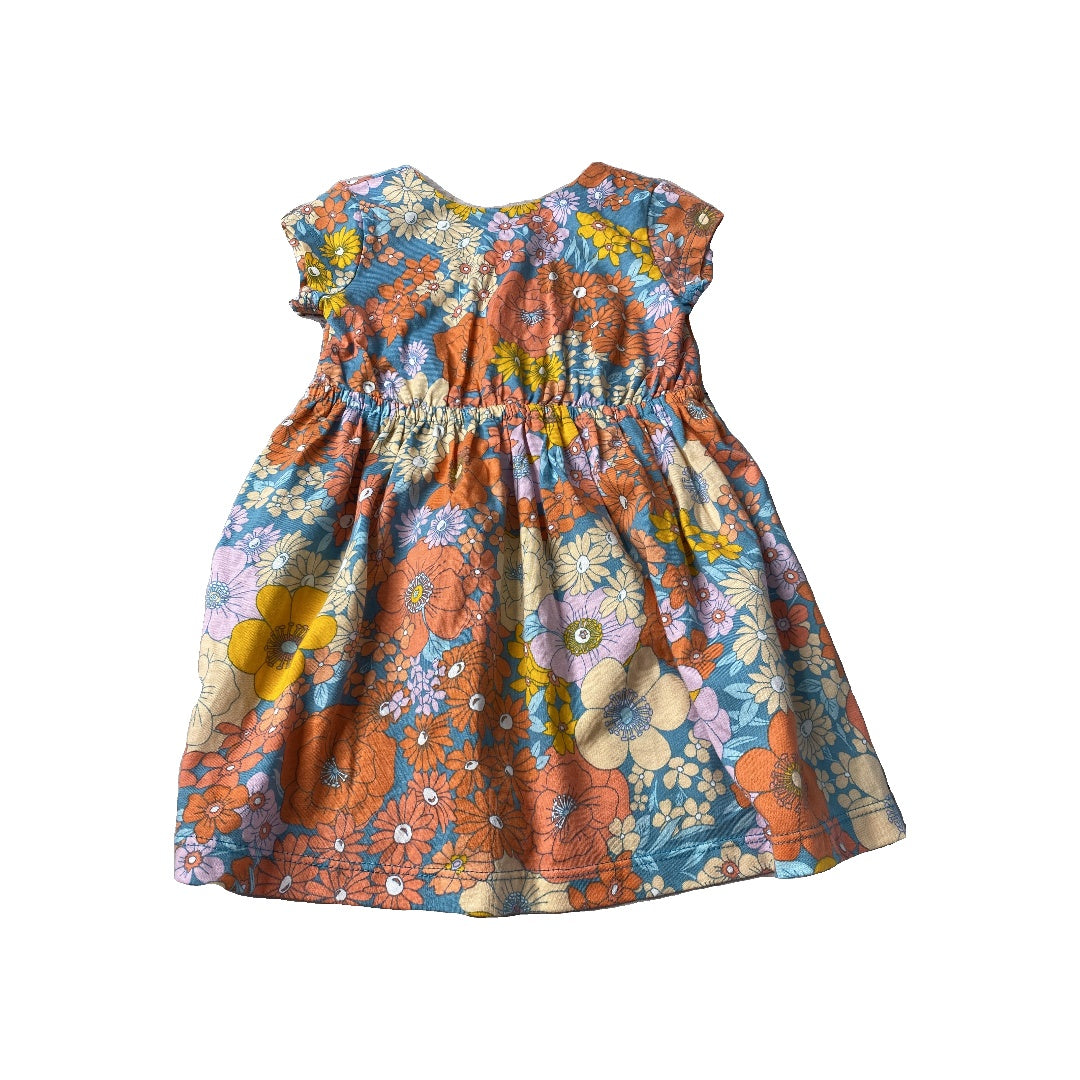 Carters Girls Yellow | Blue | Beige | orange | Flowers Dress Size: 24 months Yellow | Blue | Beige | orange | Flowers