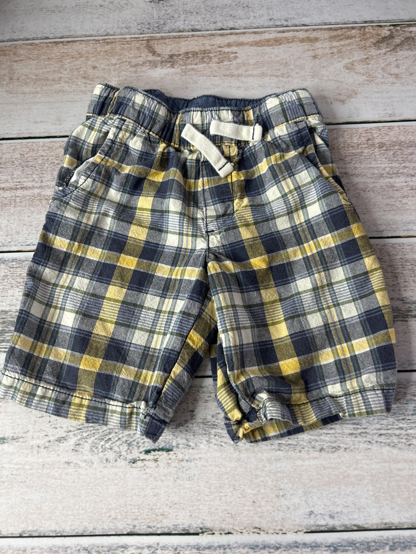 Boys Yellow | Blue | Grey Shorts Size: 4T Yellow | Blue | Grey