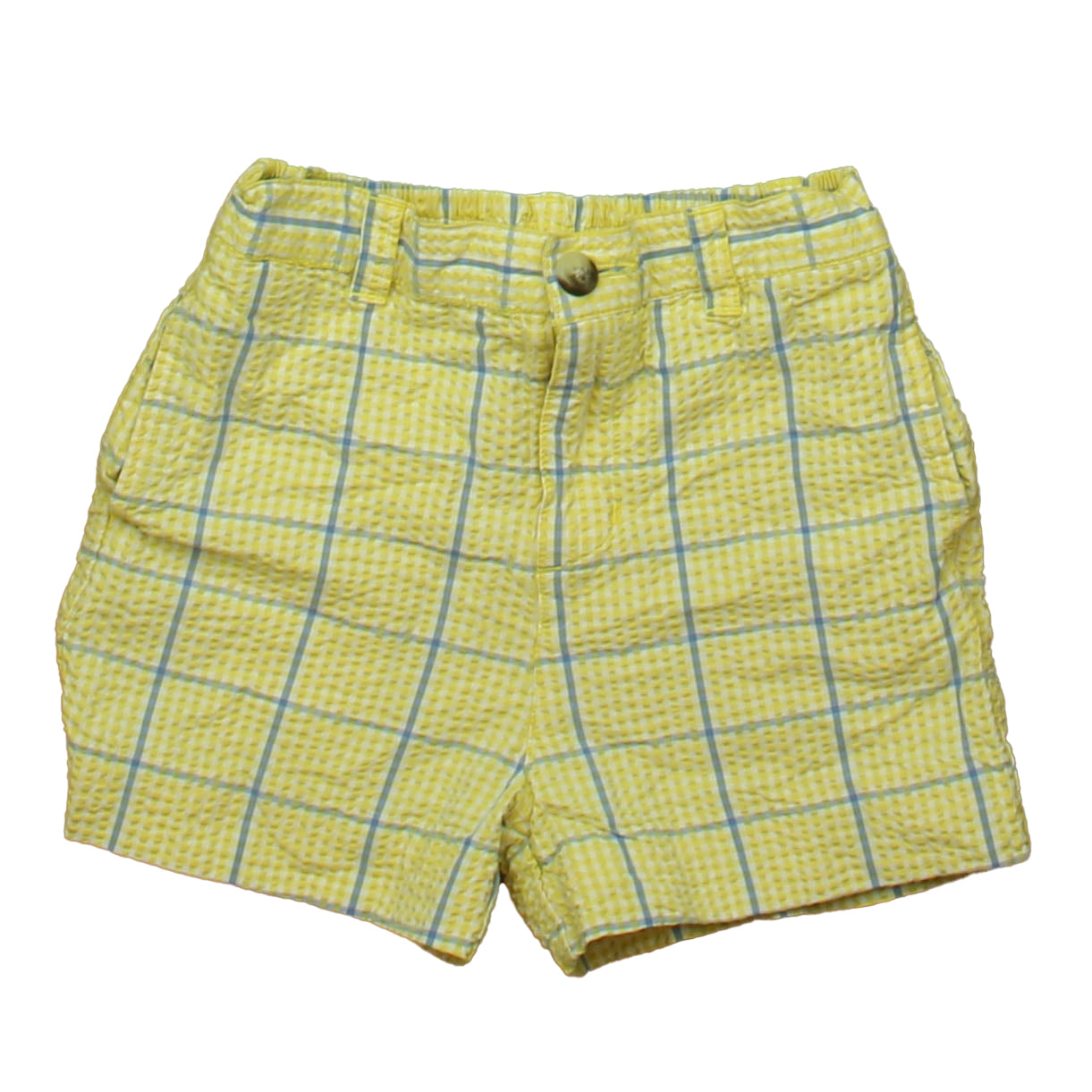 Ralph Lauren Boys Yellow | Blue Plaid Shorts Size: 3T