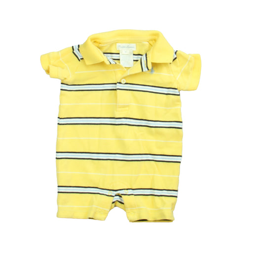 Ralph Lauren Boys Yellow | Blue Stripe Romper Size: 3 Months Yellow | Blue Stripe