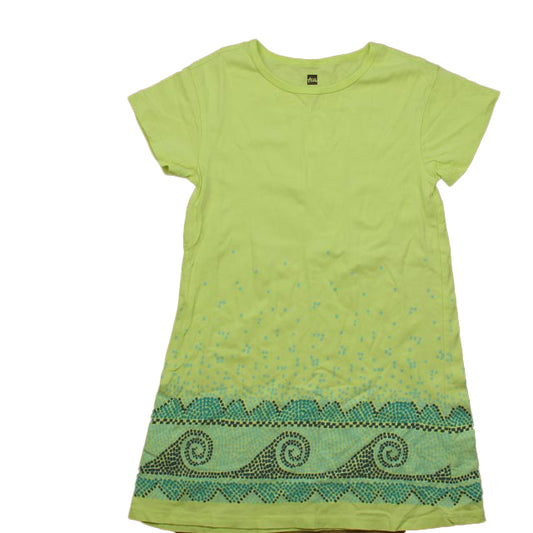 Tea Girls Yellow | Blue Dress Size: 6 Years