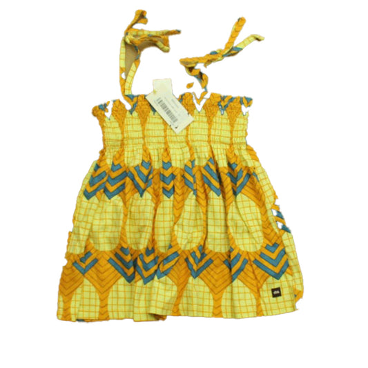 Tea Girls Yellow | Blue Dress Size: 10 Months