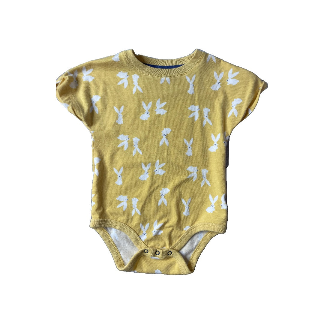 Cat & Jack Unisex Yellow | Bunnies Onesie Size: 6-9 months Yellow | Bunnies