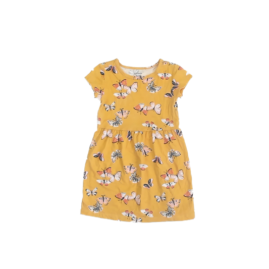 Carter''s Girls Yellow Butterfly Dress Size: 3T Yellow Butterfly