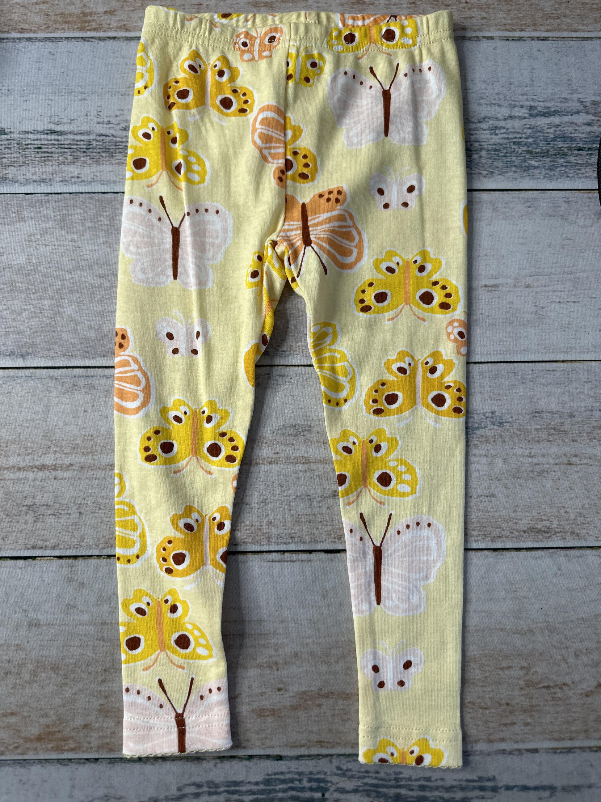 Carters Girls Yellow | Butterfly Pajamas Size: 24 months Yellow | Butterfly