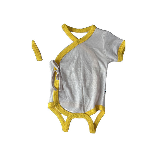 Babysoy Unisex Yellow | cream Onesie Size: 0-3 months Yellow | cream