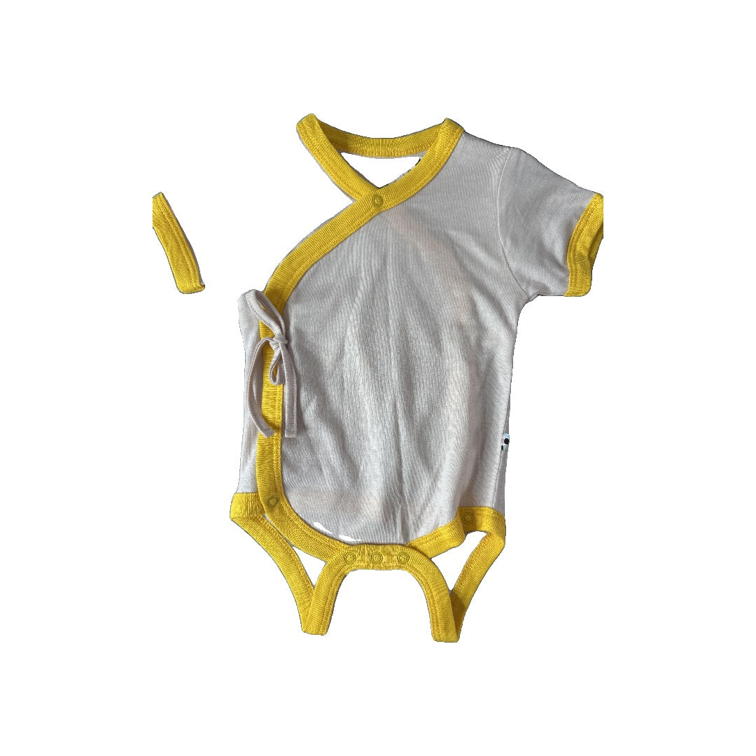 Babysoy Unisex Yellow | cream Onesie Size: 0-3 months Yellow | cream
