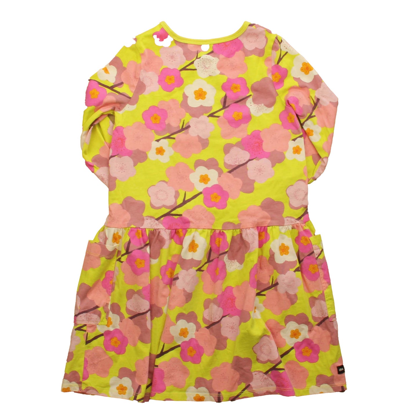 Tea Girls Yellow | Floral Dress Size: 8 Years Yellow | Floral