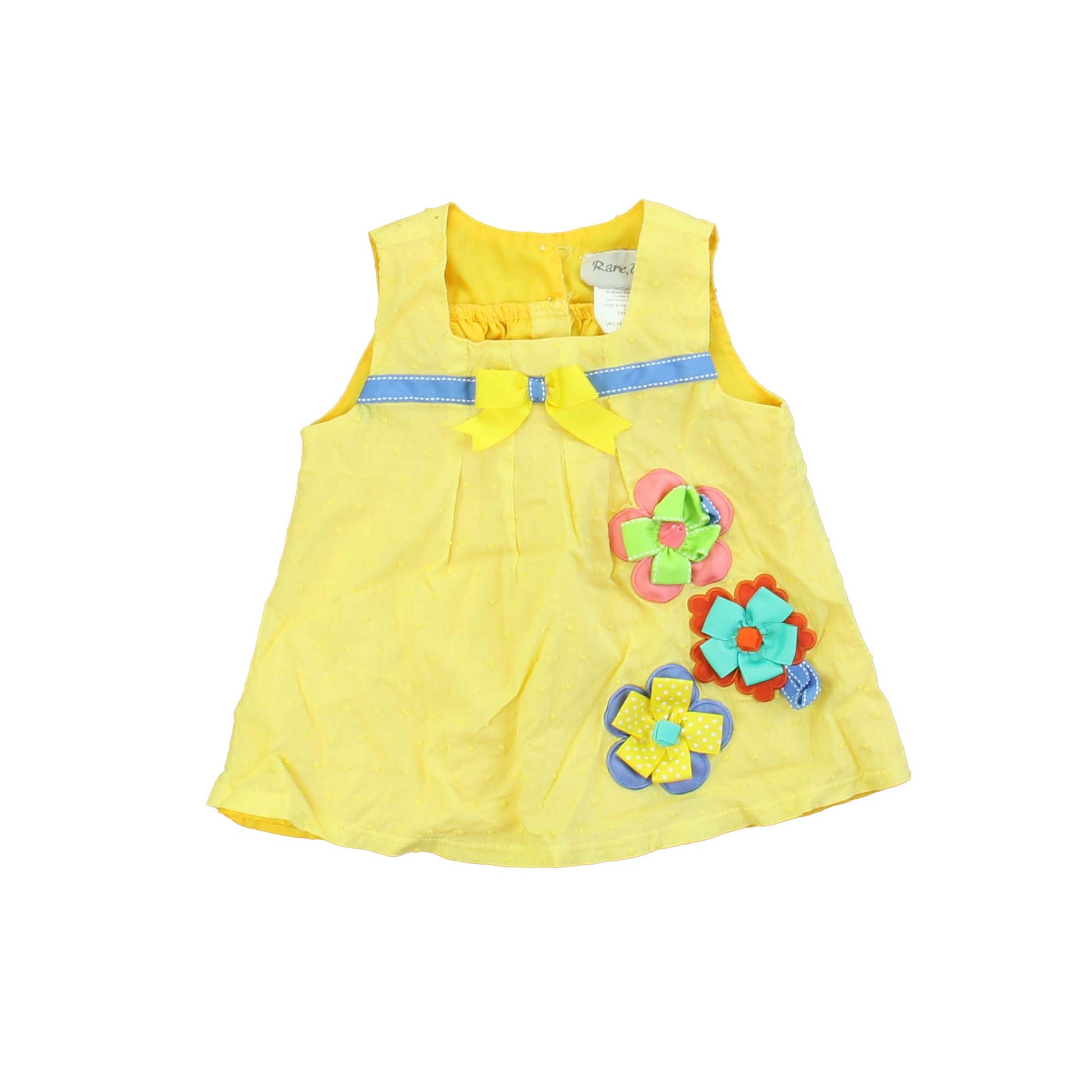 Rare, Too! Girls Yellow | Floral Jumper Size: 2T Yellow | Floral