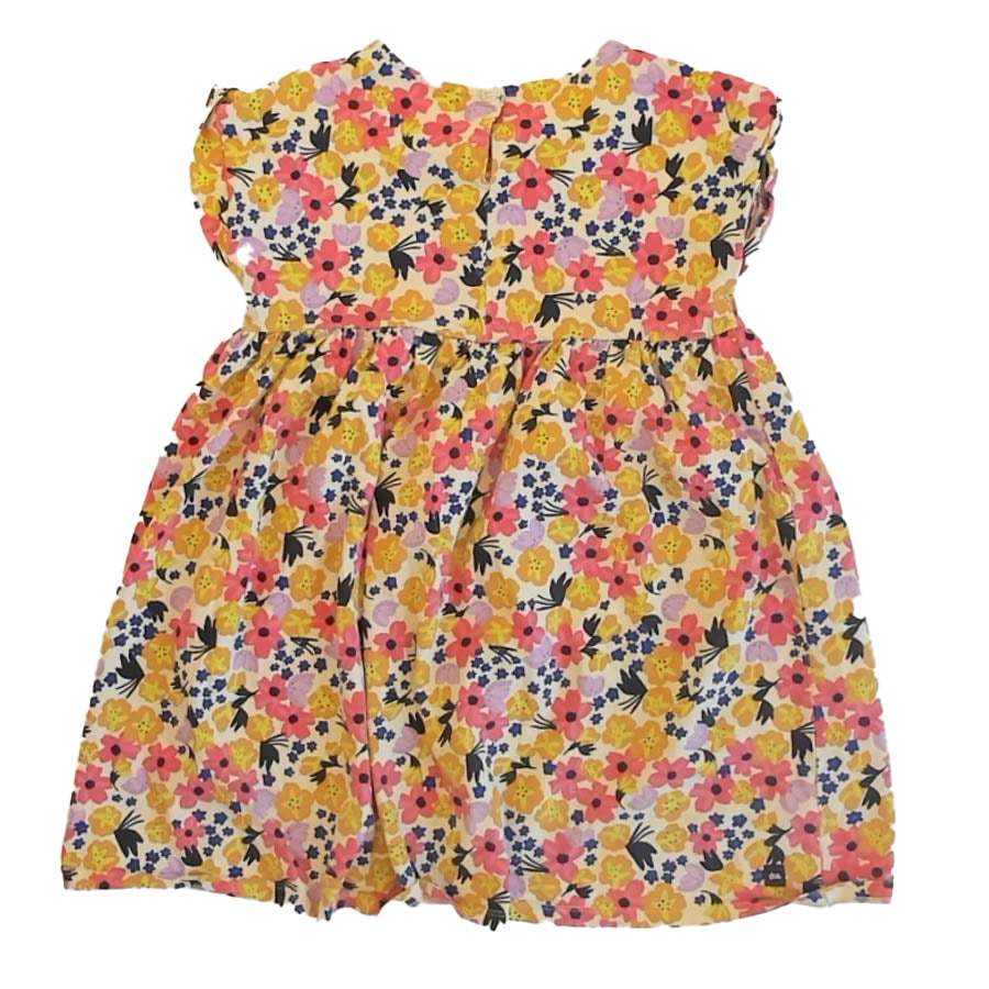 Tea Collection Girls Yellow Floral Dress Size: 10 Years Yellow Floral