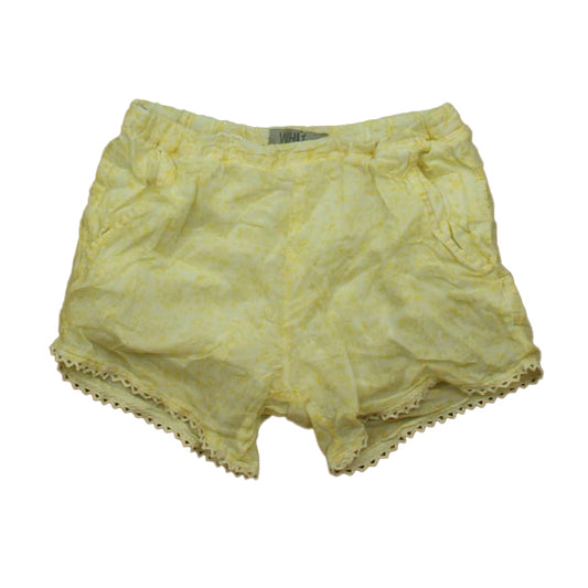 Wheat Girls Yellow Floral Shorts Size: 4T