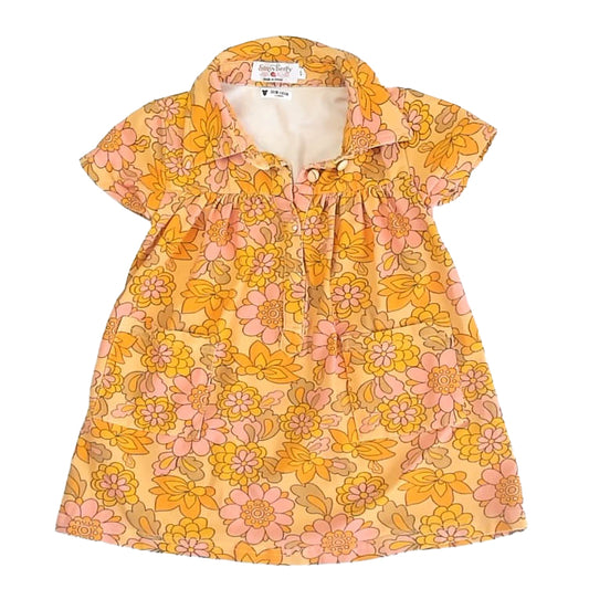 Strawberry Jam Kids Girls Yellow Floral Dress Size: 4T Yellow Floral