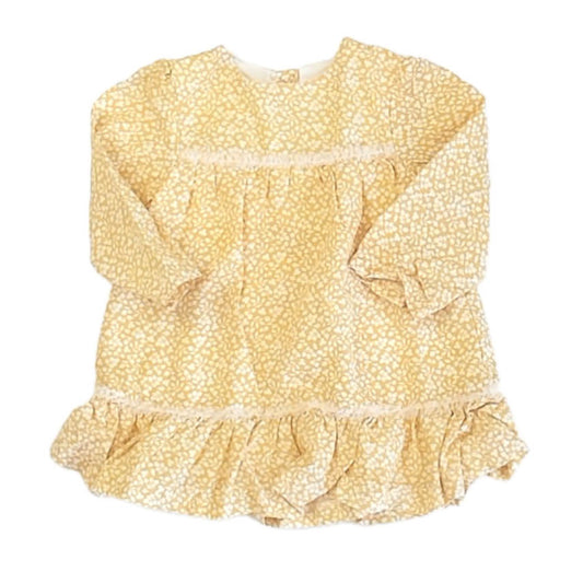 Mayoral Girls Yellow Floral Dress Size: 4-6 Months Yellow Floral