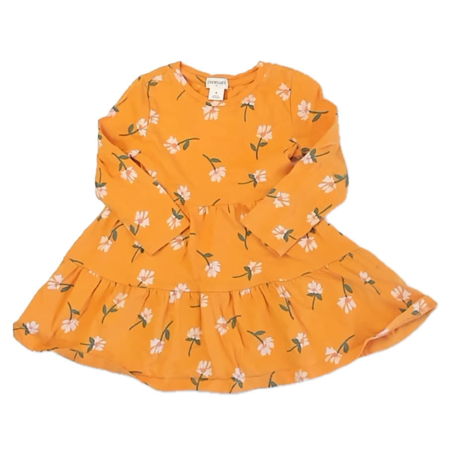 Crewcuts Girls Yellow Floral Dress Size: 2T Yellow Floral