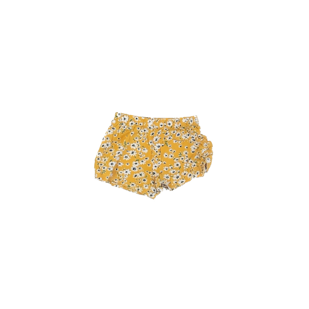 Chenault Girl Girls Yellow Floral Shorts Size: 4T Yellow Floral