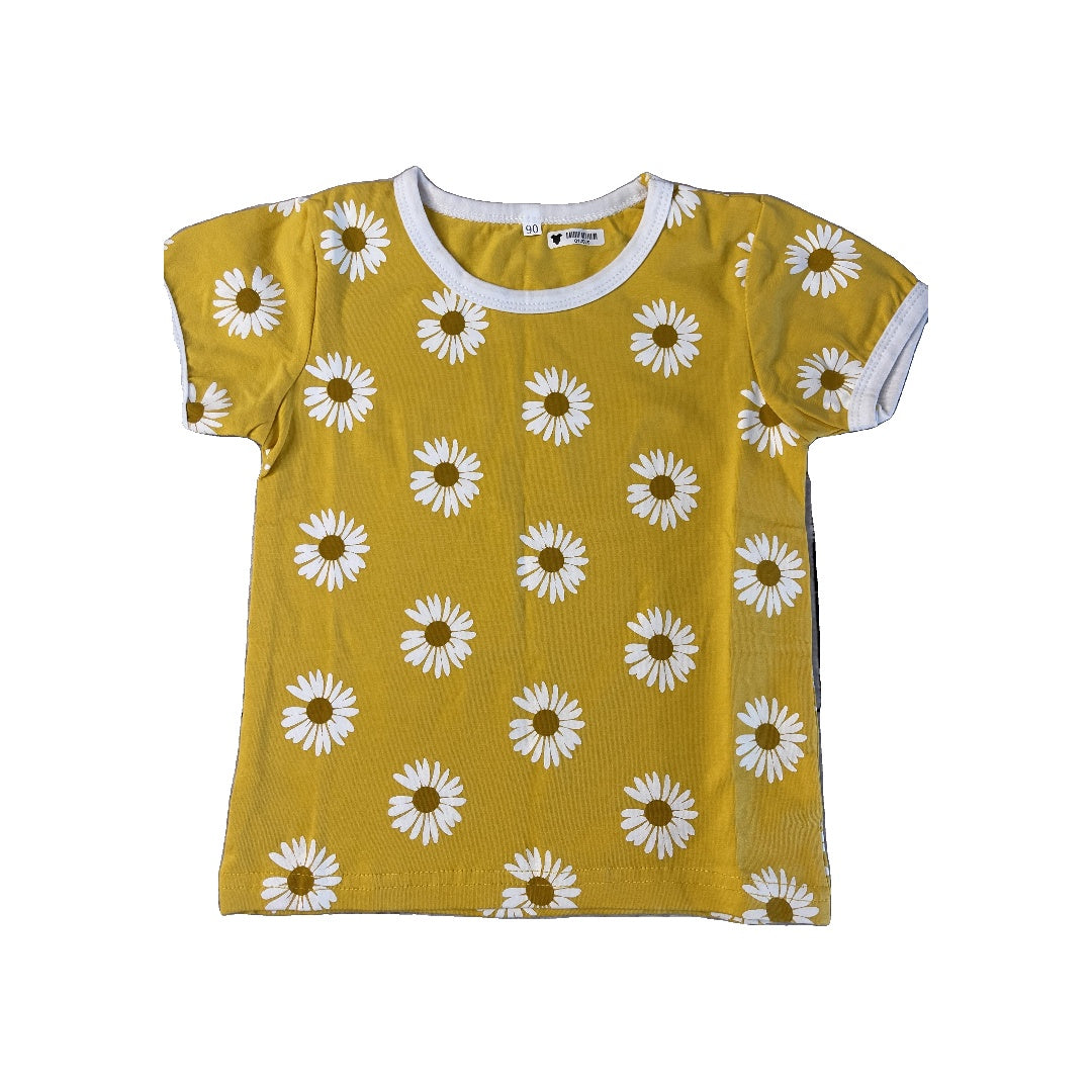 Unknown Girls Yellow | Flowers T-Shirt Size: 18-24 months Yellow | Flowers