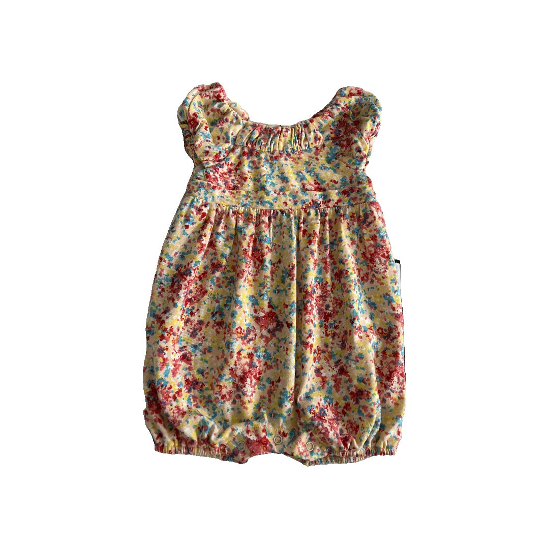Isobella & Chloe Girls Yellow | Flowers Romper Size: 9 months Yellow | Flowers