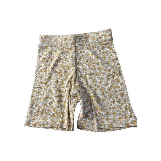 Goumi Girls Yellow | Flowers Shorts Size: 3T Yellow | Flowers