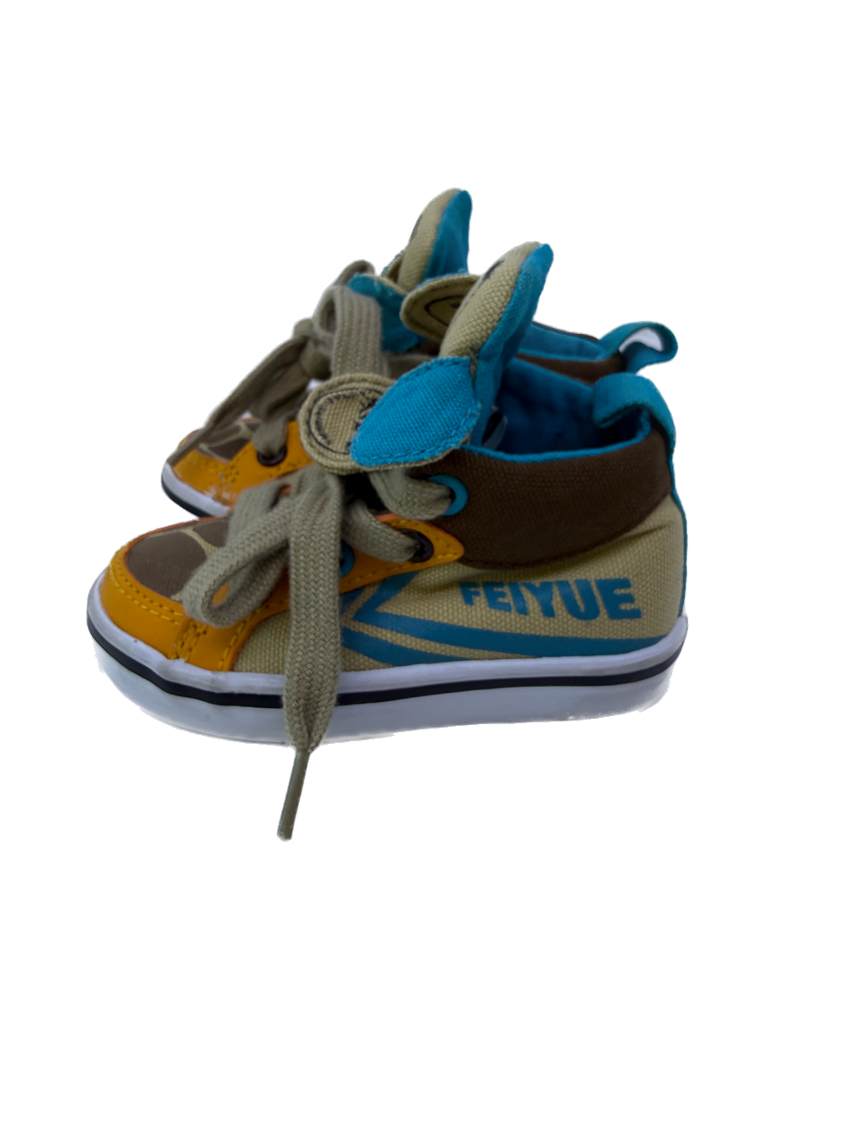 Feiyue Boys Yellow Giraffe Sneakers Size: Toddler 5 Yellow Giraffe