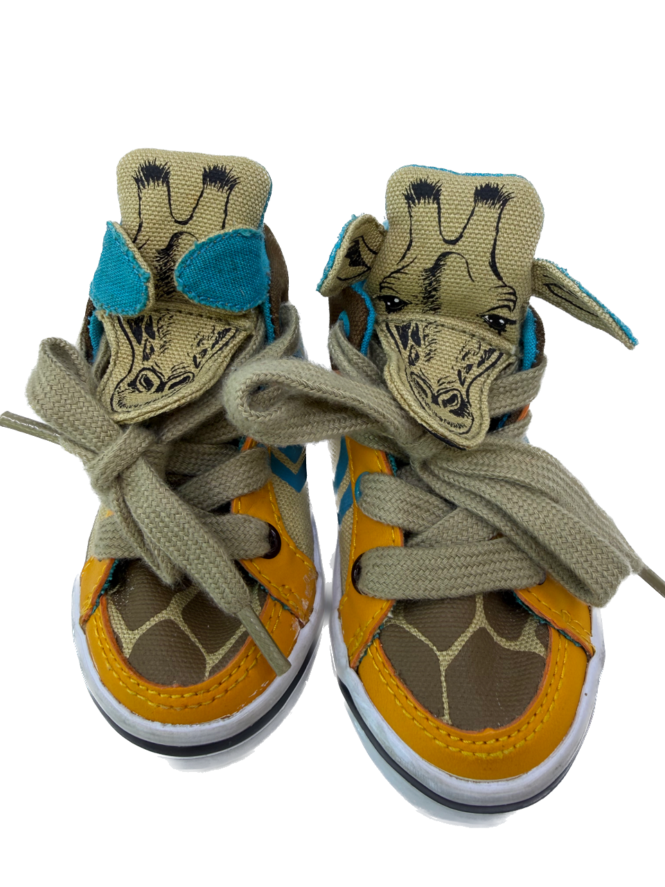 Feiyue Boys Yellow Giraffe Sneakers Size: Toddler 5 Yellow Giraffe